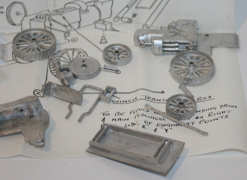 Wyatt & Tizard 4mm Scale White Metal Kit - B1 - Freelance Steam Crane Engine