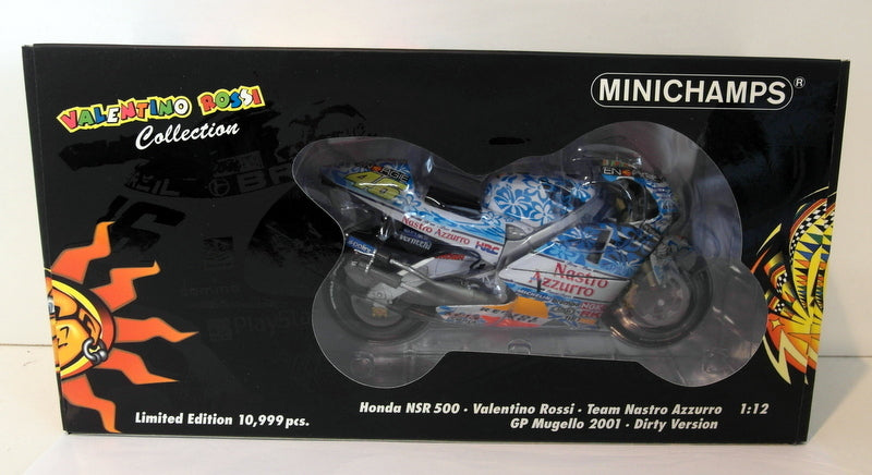 Minichamps 1/12 Scale Diecast 122 016186 Honda NSR 500 GP Mugello Dirty Rossi