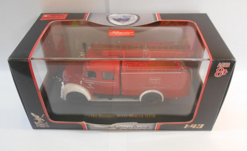 Signature 1/43 Scale Diecast Model SIG43010 1961 MAGIRUS-DEUTZ MERCUR TLF16