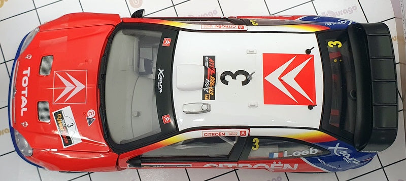 Burago 1/18 Scale Diecast 39044 - Citroen Xsara WRC #3 2004 Cyprus S.Loeb
