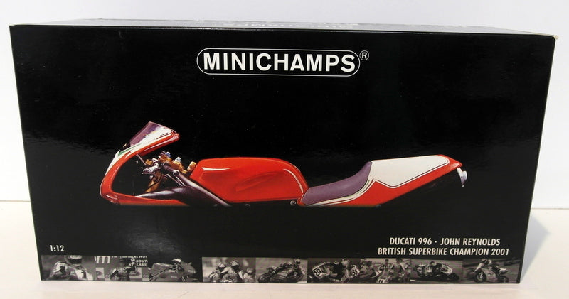 Minichamps 1/12 Scale diecast 122 011203 Ducati 996 Reve Racing BSB 01 Reynolds