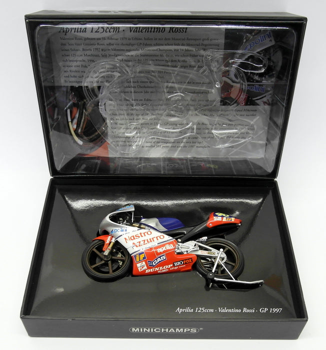 Minichamps 1/12 Scale - 122 970046 Aprilia 125 GP 1997 Valentino Rossi