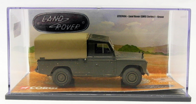 Corgi 1/43 Scale Diecast CC07404 - Land Rover LWB Series I - Green