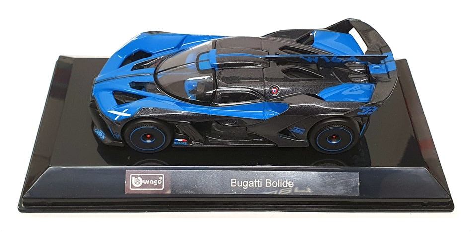 Burago 1/43 Scale Diecast 18-38306 - Bugatti Bolide - Blue/Carbon