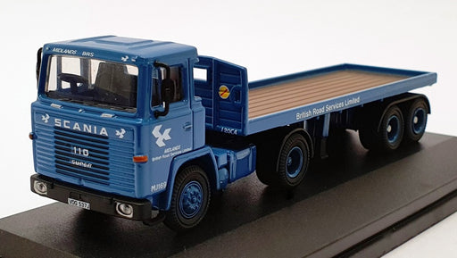 Oxford Diecast 1/76 Scale 76SC110001 - Scania 110 Flatbed Trailer - BRS