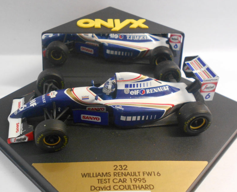 Onyx 1/43 Scale - 232 WILLIAMS RENAULT FW16 TEST CAR 1995 DAVID COULTHARD