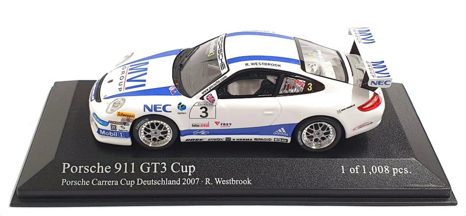 Minichamps 1/43 Scale 400 076483 - Porsche 911 GT3 Cup Porsche Carrera Cup 2007