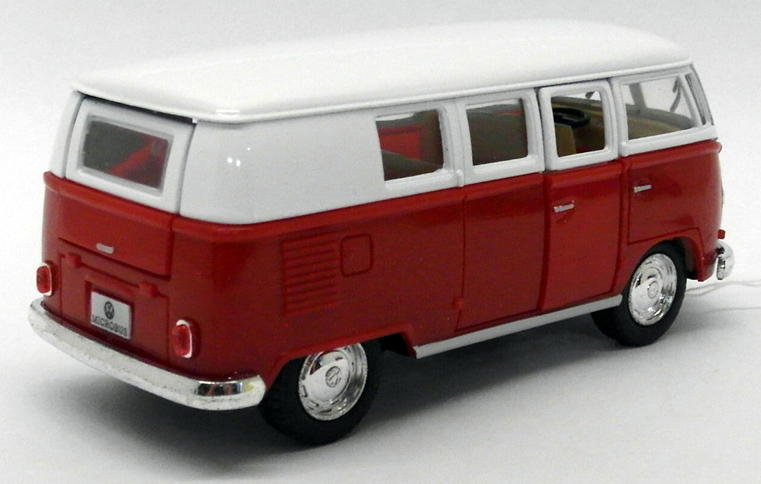 1962 VW Camper - Red - Kinsmart Pull Back & Go Metal Model Car