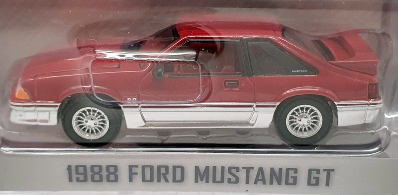 Greenlight 1/64 Scale 47080C - 1988 Ford Mustang GT - Purple/Silver