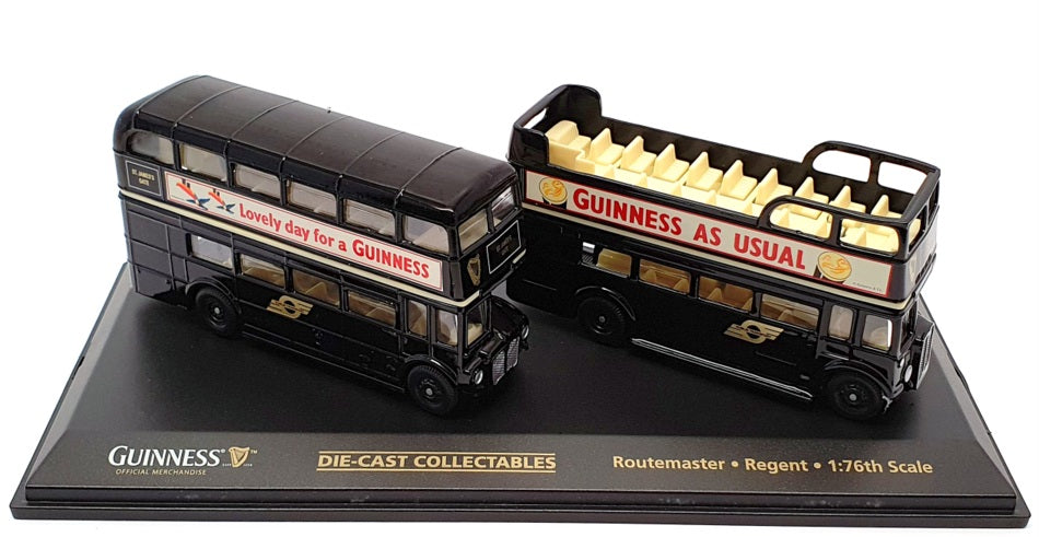 Oxford Diecast 1/76 Scale 2630a - AEC Regal & Routemaster - Guinness