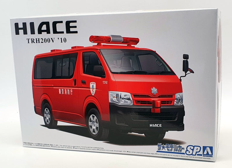 Aoshima 1/24 Scale Model Kit 1693400 - Toyota Hi Ace TRH200V Fire Inspection
