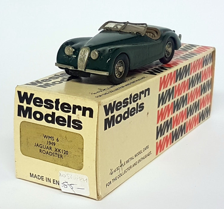 Western Models 1/43 Scale - WMS6 1949 Jaguar XK120 Roadster Green
