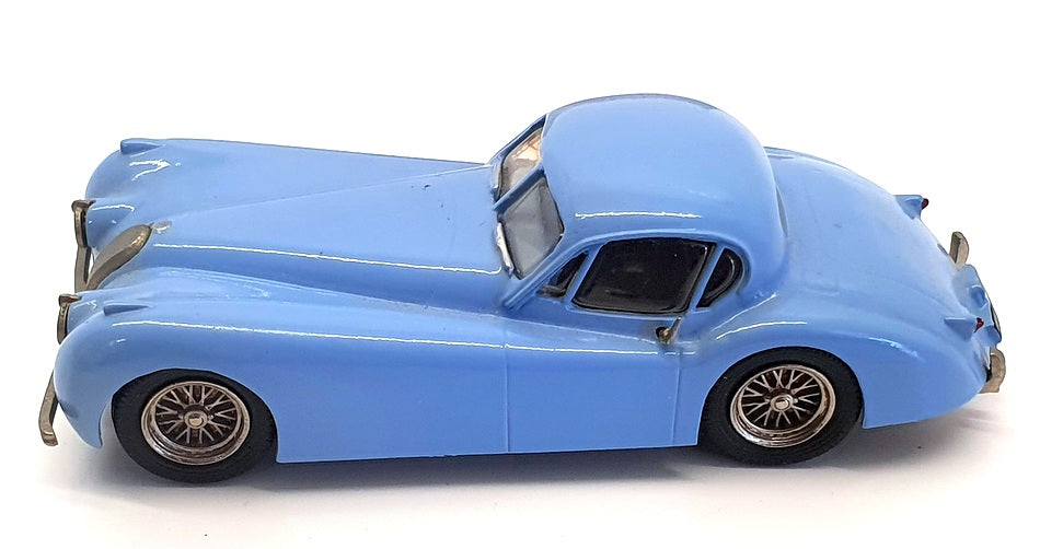 Western Models 1:43 Jaguar XK120 FHC – Bleue, Modèle WM01B (métal Blanc)