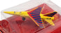 Matchbox Skybusters Appx 9cm Long SB3 - Mirage Fighter Jet - Yellow/Blue/Red