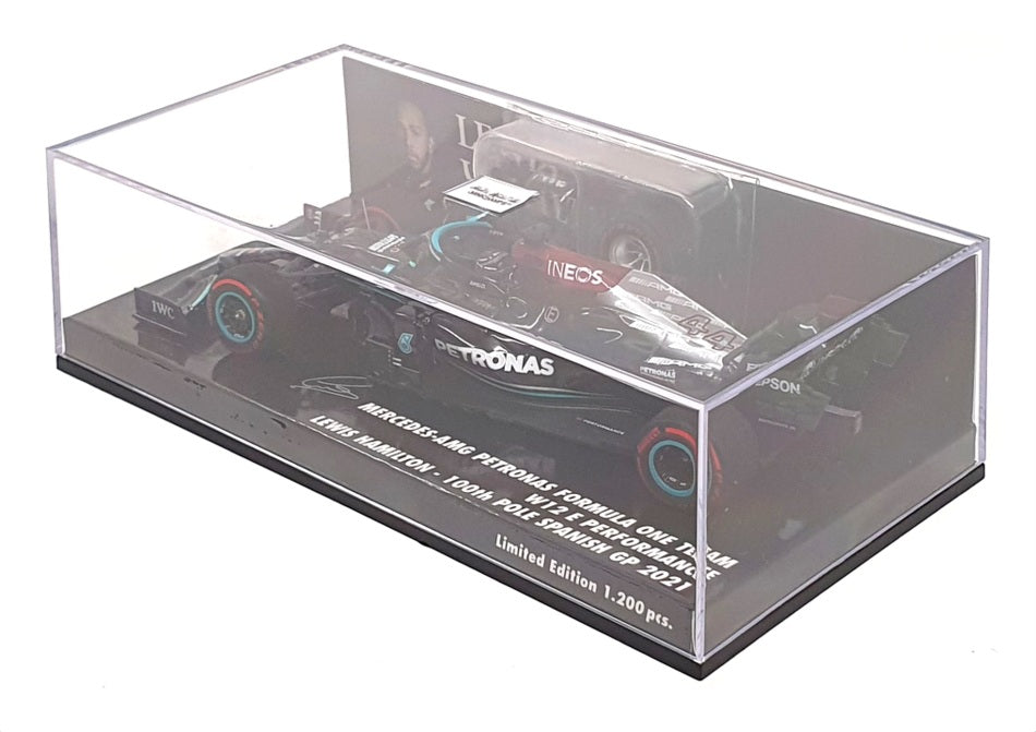 Minichamps 1/43 Scale 410 210444 - F1 Mercedes-AMG W12 Spanish GP 2021 Hamilton