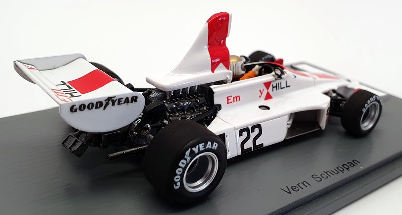 Spark 1/43 Scale S5674 - 1975 Hill GH1 Sweden GP #22 Vern Schuppan