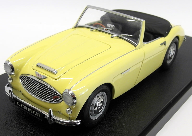 Kyosho 1/18 Scale - CASE5 Austin Healey 100 Six Pale Yellow + Case