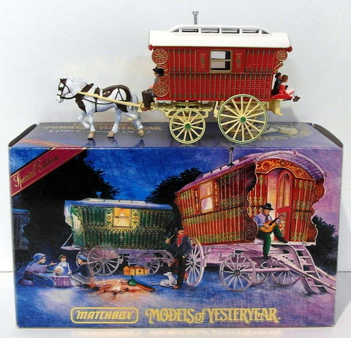 Matchbox Unknown Scale Appx 20cm Long YSH1 - 1900 Gypsy Caravan