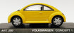 Detail Cars 1/43 Scale ART260 - 1994 Volkswagen Concept 1 - Yellow