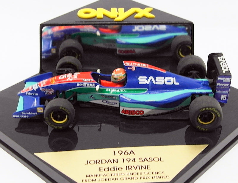 Onyx 1/43 Scale Model Car 196A - F1 Jordan 194 Sasol - E.Irvine