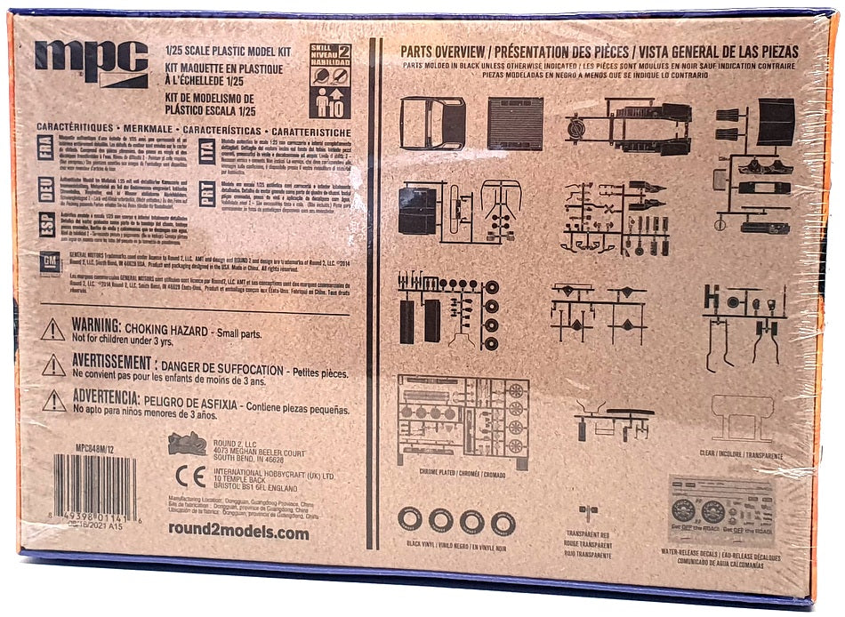 MPC 1/25 Scale Unbuilt Kit MPC848M/12 - 1984 GMC Pickup/Camion