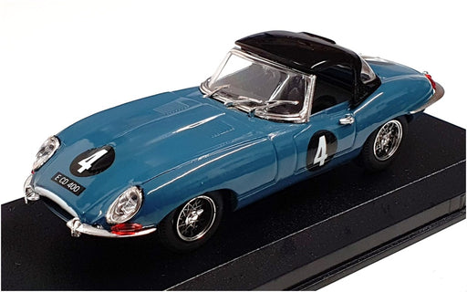 Best 1/43 Scale 9036/2 - Jaguar E Spyder Oultan Park1961 #4 G. Hill Blue