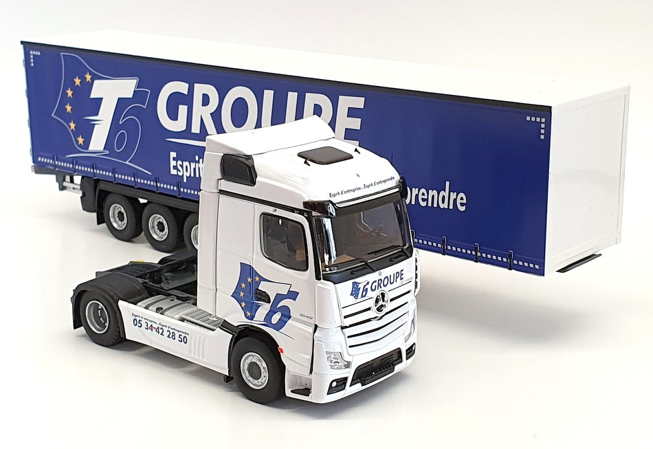 Eligor 1/43 Scale 117038 - Mercedes Actros 5 Tautliner T6 Truck - Groupe