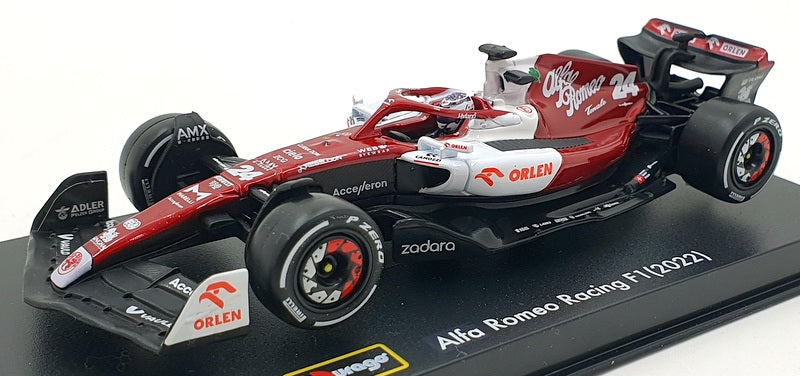 Burago 1/43 Scale 18-38068Z - F1 Alfa Romeo Orlen C42 2022 Zhou Guanyu #24