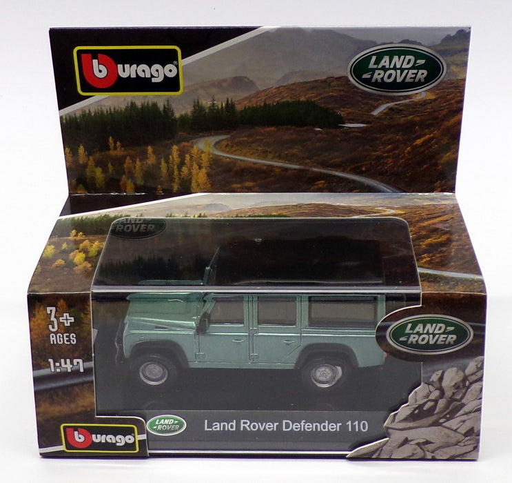 Burago 1/47 Scale 18-32060 - Land Rover Defender 110 - Green