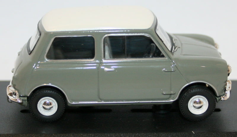Vanguards 1/43 Scale Diecast VA02537 Morris Mini Cooper MK1 998cc - Grey / White
