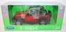 Welly NEX 1/24 Scale 22489W - 2007 Jeep Wrangler - Red - Open Top