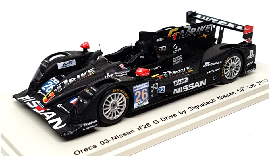 Spark 1/43 Scale S3712 Oreca 03 Nissan G-Drive By Signatech Nissan 10th LM 2012