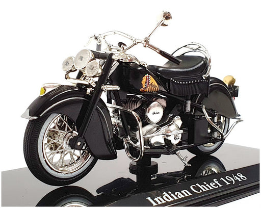 Atlas Editions 1/24 Scale Motorbike 4 658 106 - 1948 Indian Chief - Black