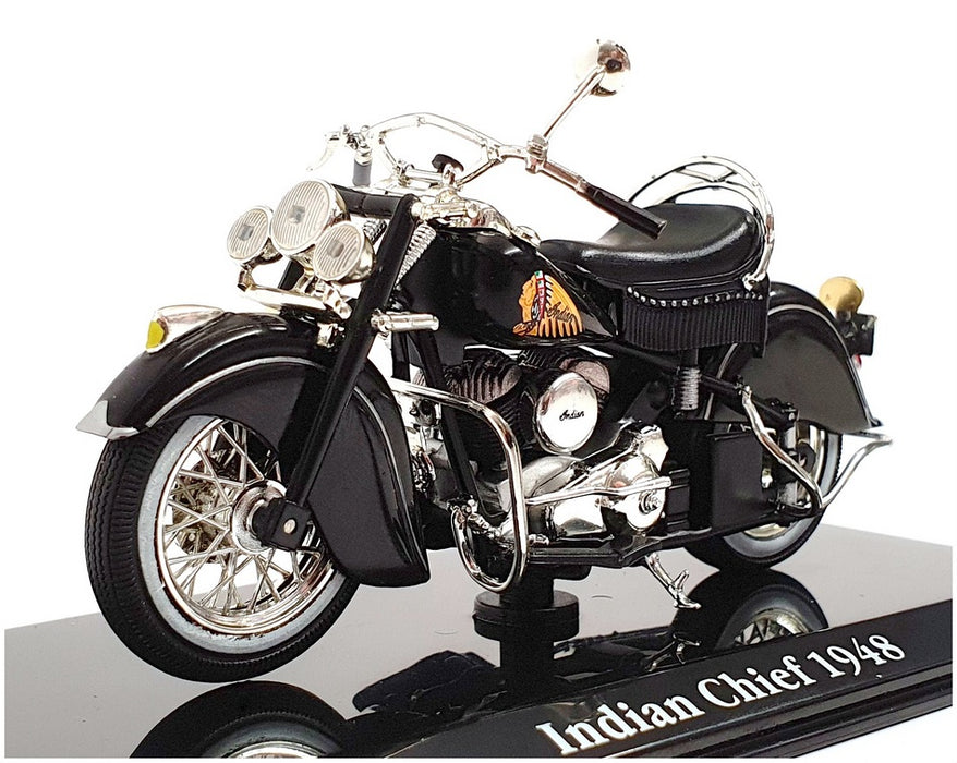 Atlas Editions 1/24 Scale Motorbike 4 658 106 - 1948 Indian Chief - Black