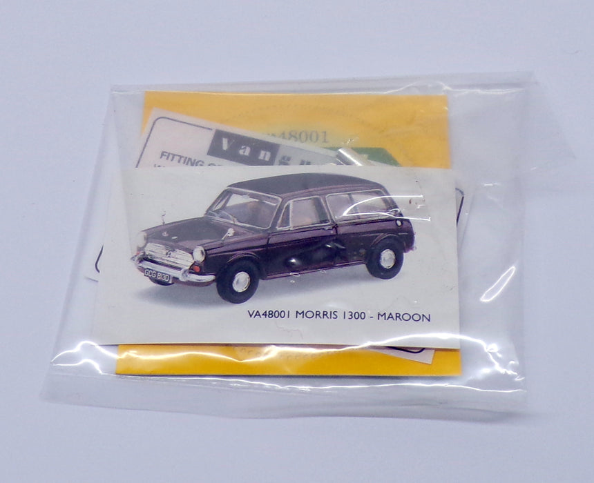 Vanguards 1/43 Scale Model Car VA48001 - Morris 1300 - Maroon