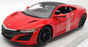 Maisto 1/24 Scale Model Car 31234 - 2018 Acura NSX - Red