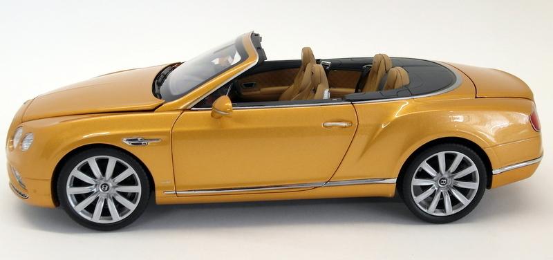 Paragon 1/18 Scale PA-98232R Bentley Continental GT Convertible 16 Sunburst Gold