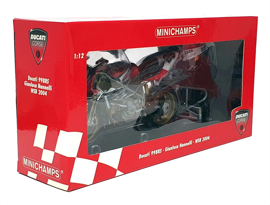 Minichamps 1/12 Scale 122 040269 - Ducati 998RS WSB 2004 - G. Nannelli