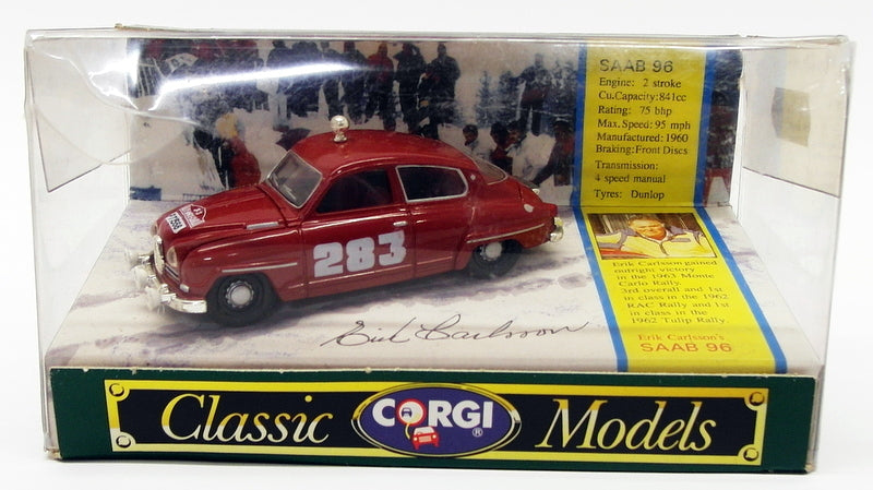 Corgi 1/43 Scale D712/1 - Saab 96 - #283 Eric Carisson Monte Carlo Rally