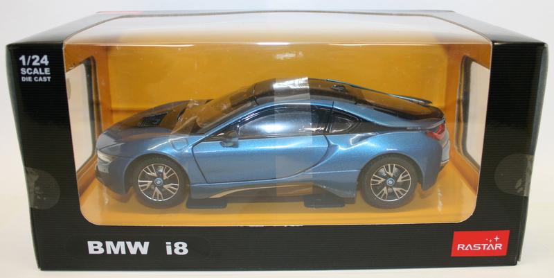 Rastar 1/24 Scale Diecast Model Car 56500 - BMW i8 - Met Blue