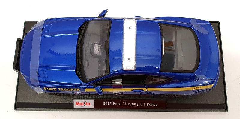 Maisto 1/18 Scale Model Car 46629 - 2015 Ford Mustang GT Police - Blue