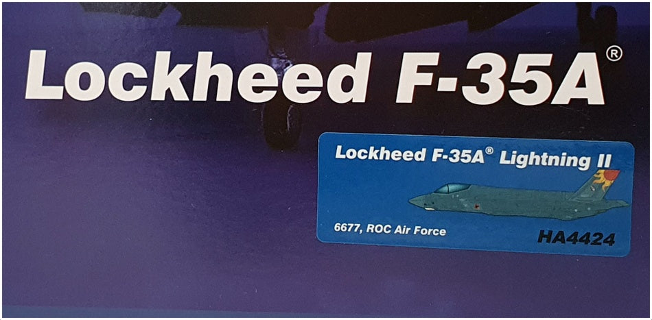 Hobby Master 1/72 Scale HA4424 - Lockheed F-35A Lightning II Aircraft