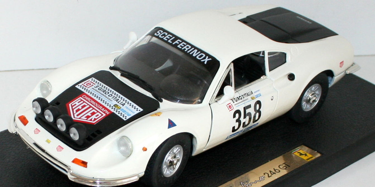 Anson Ferrari Dino 246GT 1:18 ミニカー Anson 1/18 Scale Diecast 30358 - Ferrari Dino 246GT - Giro D