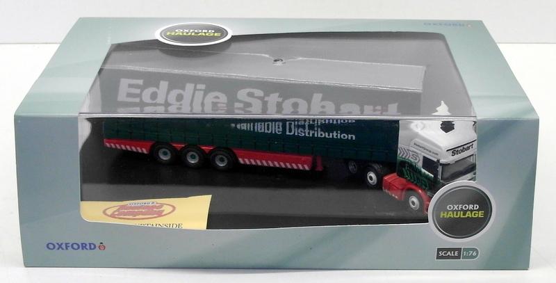 Oxford Diecast 1/76 Scale SHL01CS - Scania Highline Curtainside - Eddie Stobart