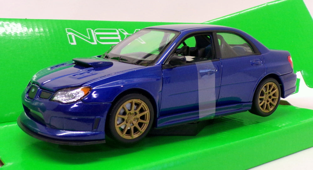 Welly 1/24-27 Scale Model Car 22487NS-W - Subaru Impreza WRX STI - Blue