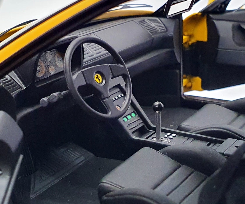 Hot Wheels 1/18 Scale Model Car V7437 - Ferrari 348 TB - Yellow