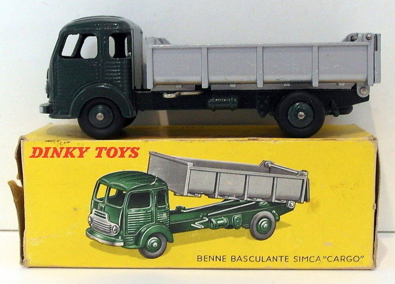 Vintage Dinky 578 - Benne Basculante Simca Cargo - Green Silver