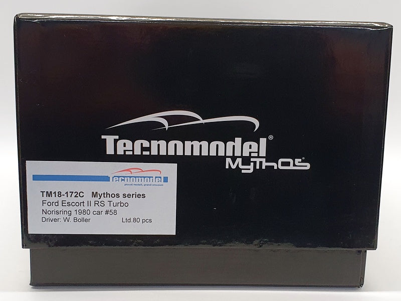 Tecnomodel 1/18 TM18-172C Ford Escort MKII MK2 RS Turbo Norisring '80 #58 Boller