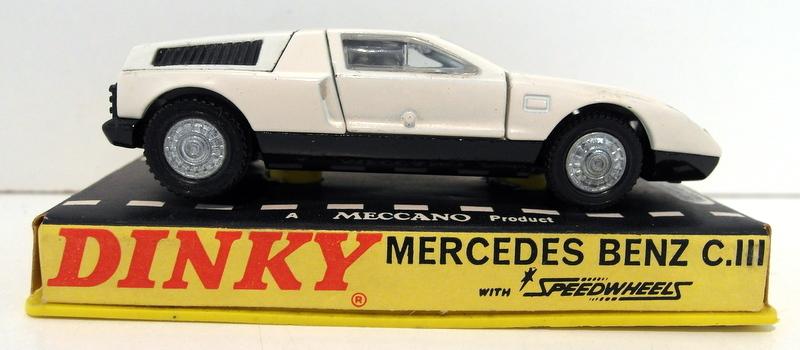 Dinky 1/43 scale diecast - 224 Speedwheels Mercedes C111 Export colour white