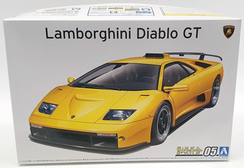 Aoshima 1/24 Scale Model Car Kit 58992 - Lamborghini Diablo GT '99
